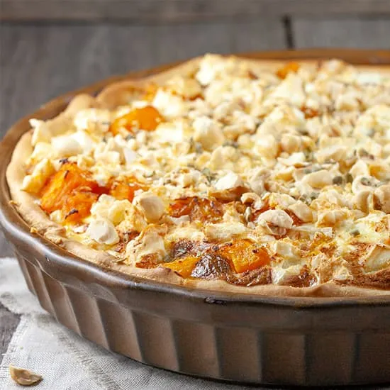 Recipe: Pumpkin and feta quiche