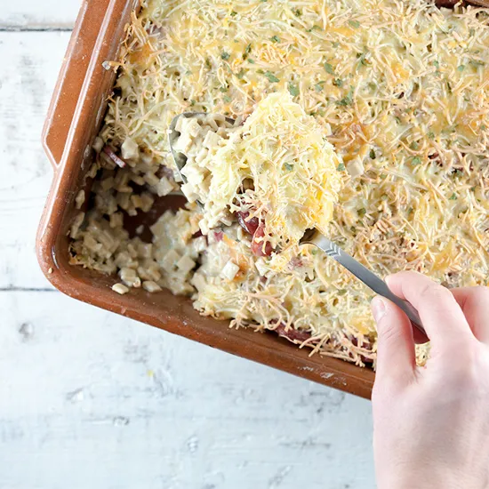 Recipe: Pasta and chorizo oven bake