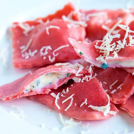Recipe: Beetroot ravioli