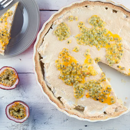 Recipe: Frangipane and passion fruit pie