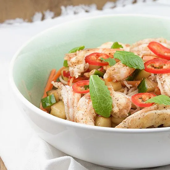 Recipe: Asian noodle and shrimp salad
