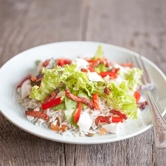 Recipe: Nut rice goat cheese salad