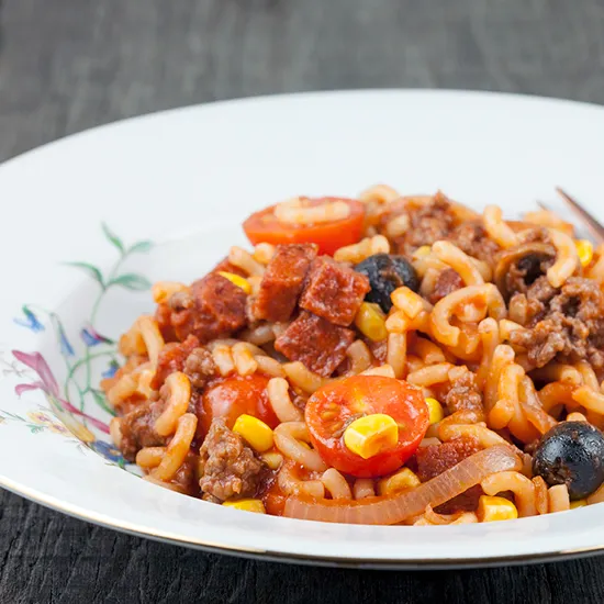 Recipe: Chorizo and tomato macaroni
