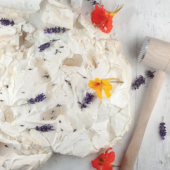 Recipe: Lemon Pavlova with lavender syrup