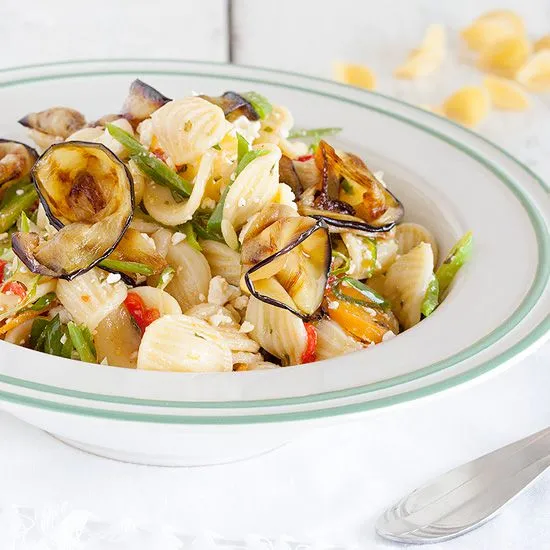 Recipe: Orecchiette pasta salad with flat beans and spring onions