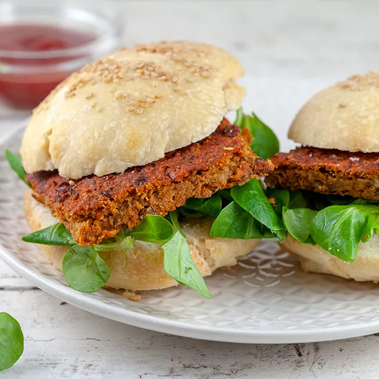 Recipe: Lentil veggie burgers