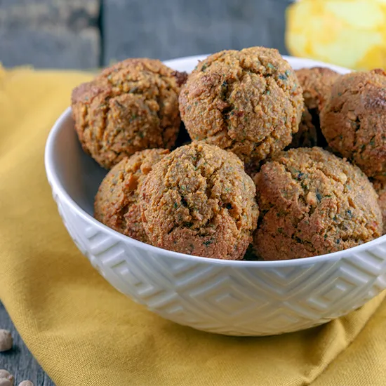 Recipe: Oven-roasted grilled red pepper falafel