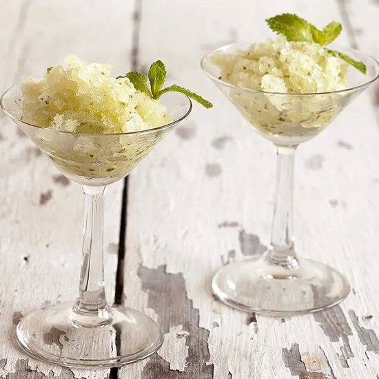Recipe: Sugar-free minty melon granita