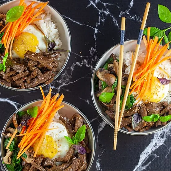 Recipe: Bibimbap with steak