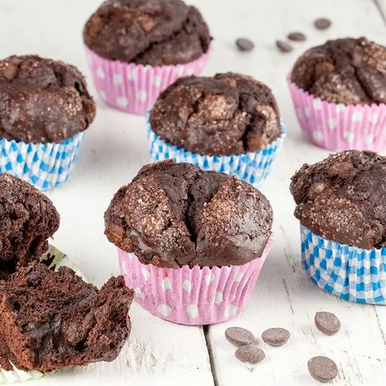 Recipe: Dark chocolate muffins