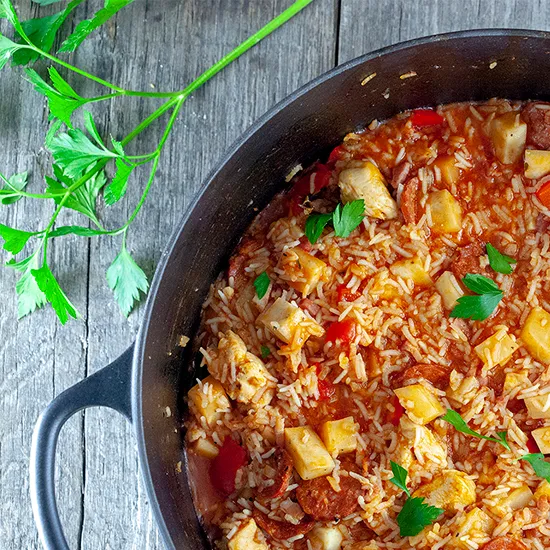 Recipe: Chorizo and chicken jambalaya
