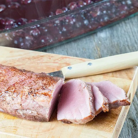 Recipe: Seared pork tenderloin with roasted grapes