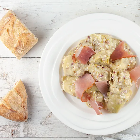 Recipe: Artichoke with ham