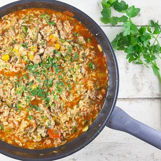 Recipe: Spicy sausage rice