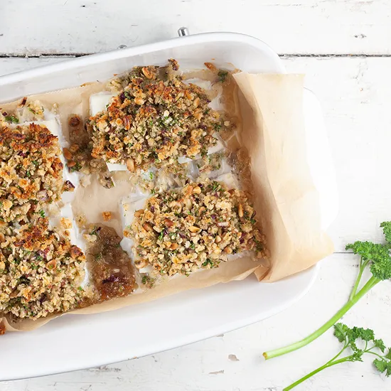 Recipe: Oven-baked cod with a crispy crust