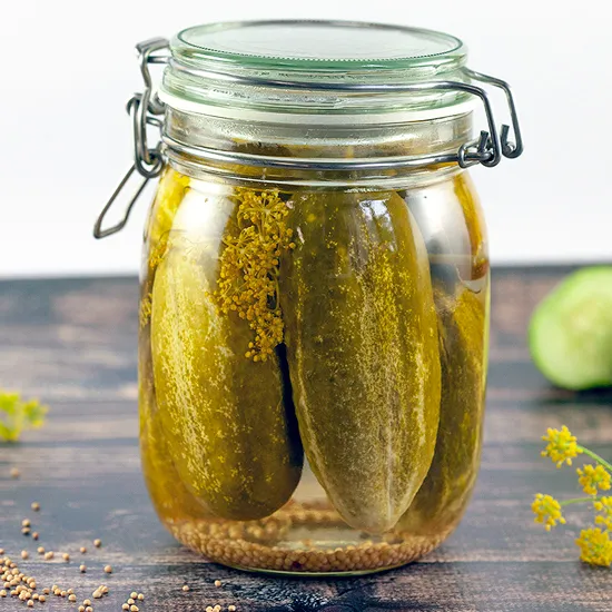 Recipe: Gherkins (pickled cucumbers or dill pickles)