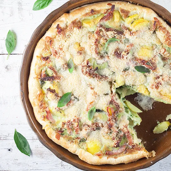 Recipe: Potato pesto quiche