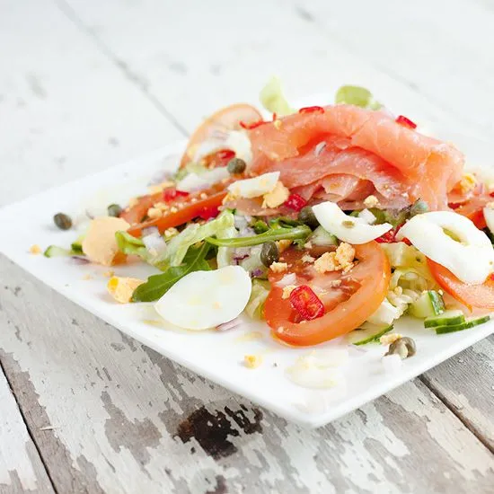 Recipe: Smoked salmon, egg and caper salad