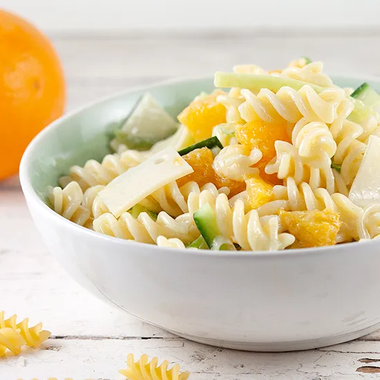 Recipe: Pasta salad with orange and cheese