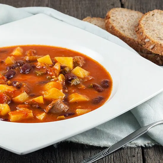 Recipe: Vegetable, bean and sausage soup