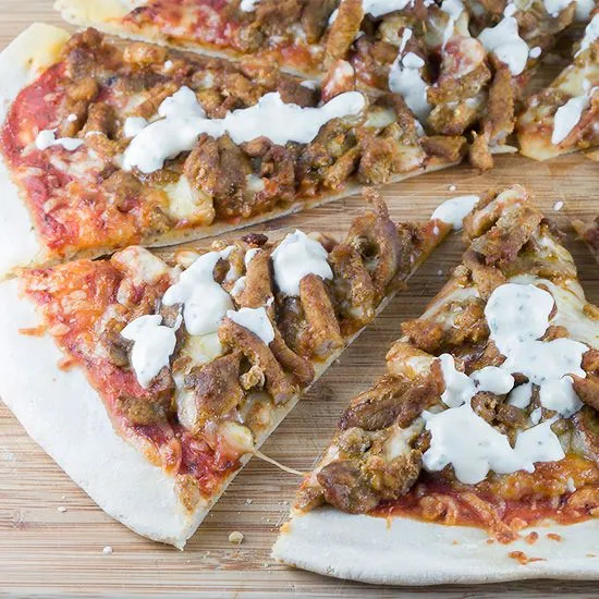 Recipe: Pizza shawarma with garlic sauce