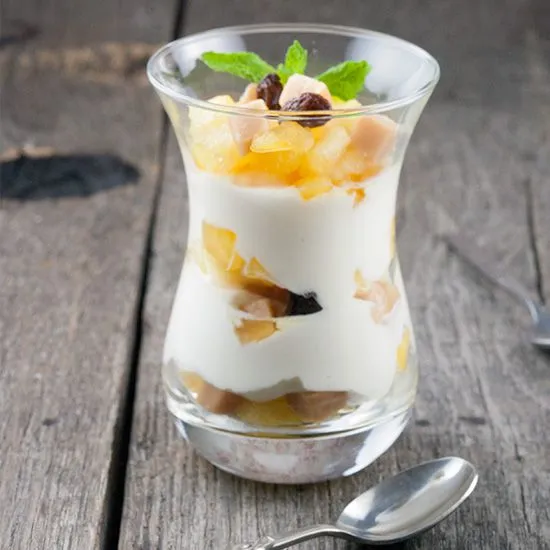 Recipe: Caramelised apple with fudge