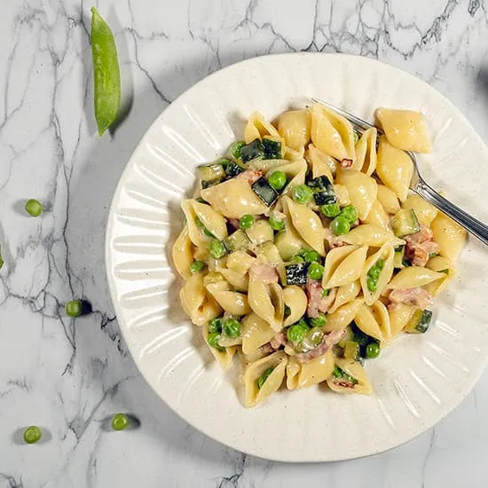 Recipe: Creamy pasta with peas