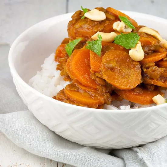Recipe: Vegetarian carrot and lentil stew