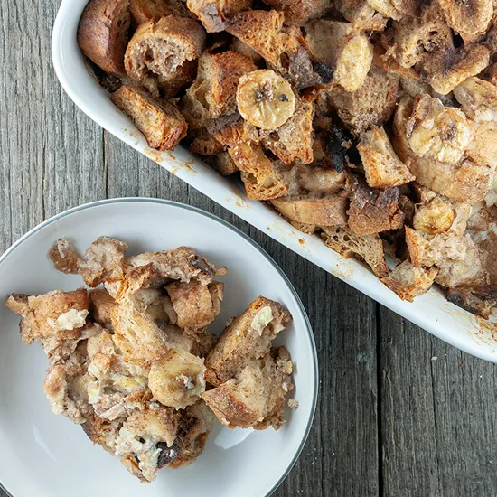 Recipe: Banana bread pudding