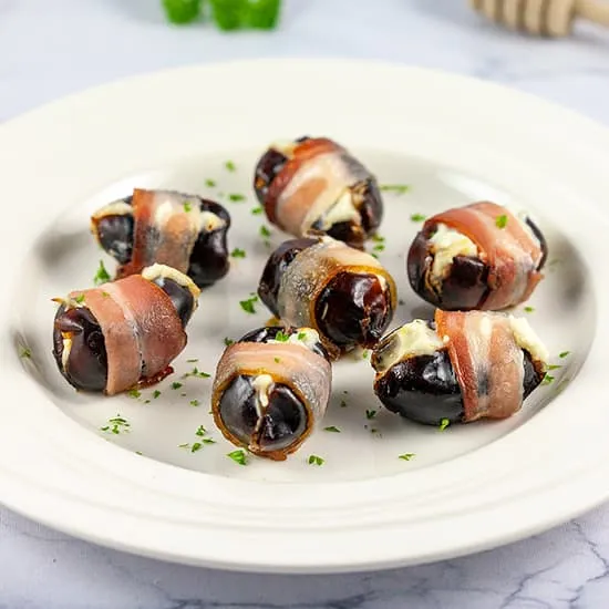 Recipe: Goat's cheese stuffed dates with bacon