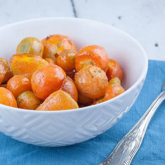Recipe: Roasted Parisian carrots