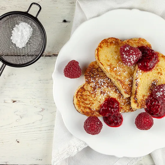 Recipe: French toast with raspberries