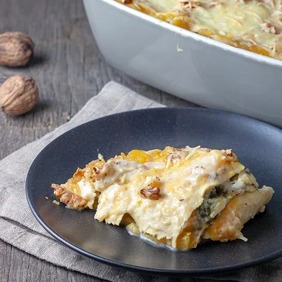 Recipe: Pumpkin and spinach lasagna