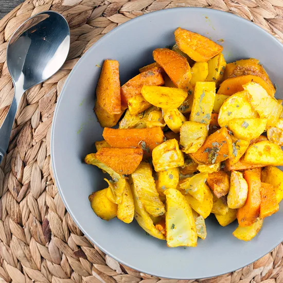Recipe: Turmeric roasted vegetables