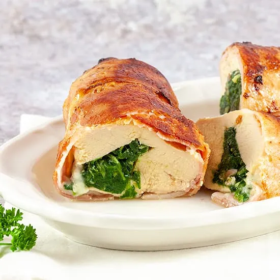 Recipe: Spinach-stuffed chicken breasts