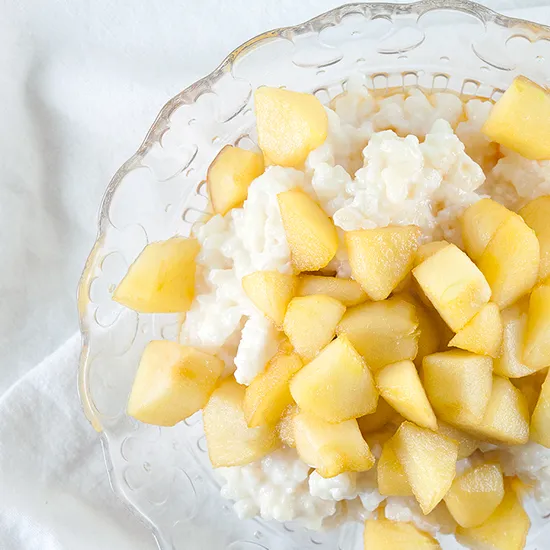 Recipe: Easy apple rice pudding