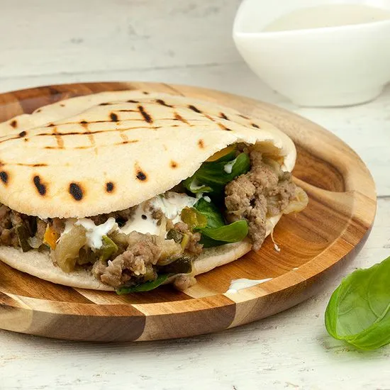 Recipe: Pita bread with minced meat and eggplant