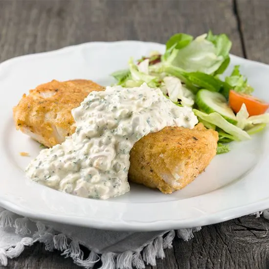 Recipe: Crispy cod with tartar sauce