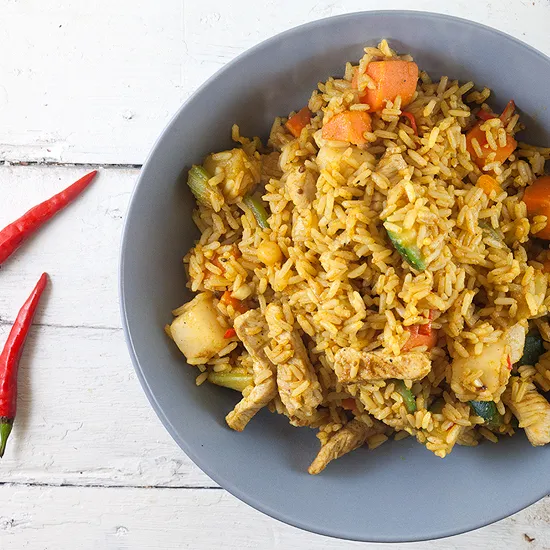 Recipe: Quick nasi goreng with pork