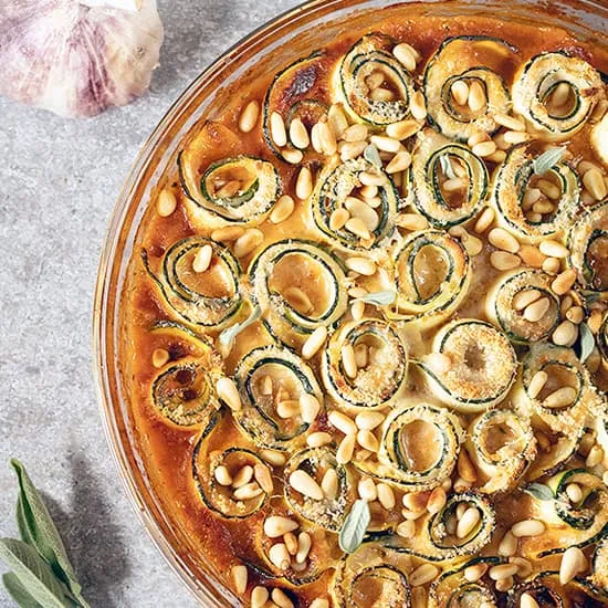 Zucchini Roll-ups with tomato sauce