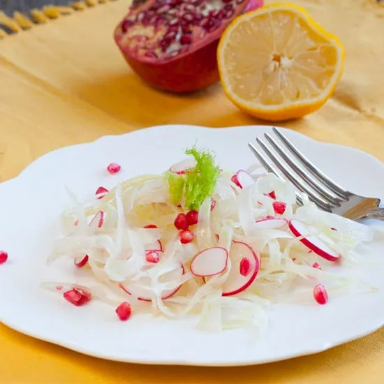 Recipe: Fennel, pomegranate and radish salad 