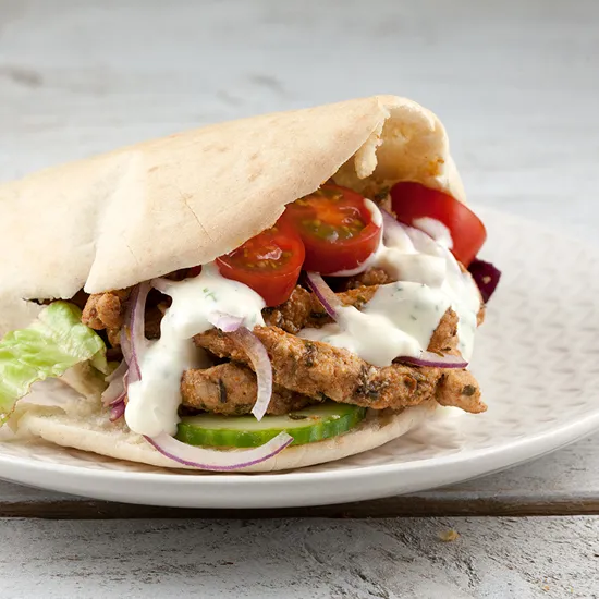 Recipe: Pork gyros pitas