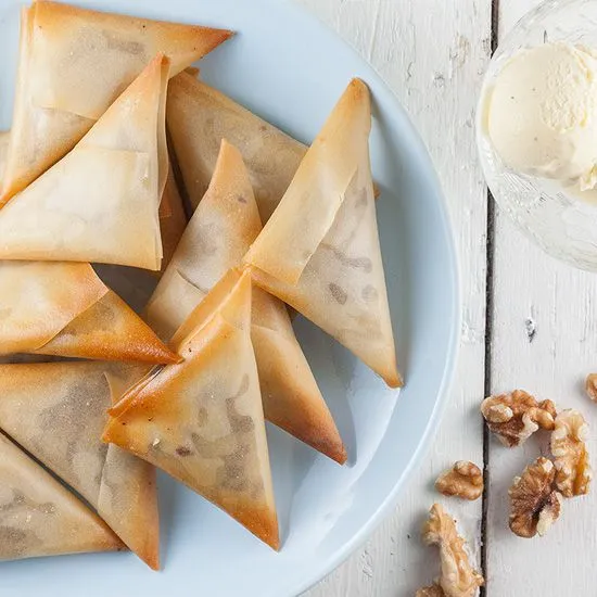 Recipe: Date and walnut filo pastries