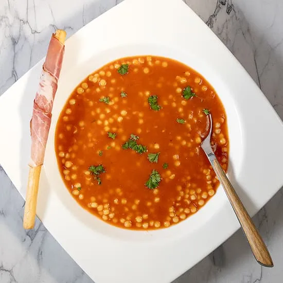 Recipe: Tomato soup with pasta