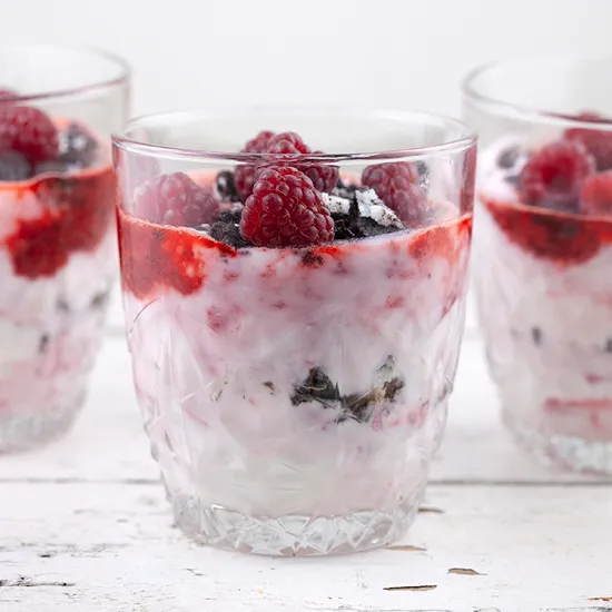 Recipe: Easy strawberry and raspberry dessert