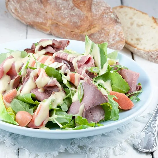 Recipe: Roast beef salad with mustard dressing