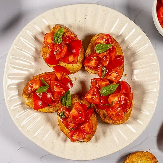 Recipe: Tomato and basil bruschetta