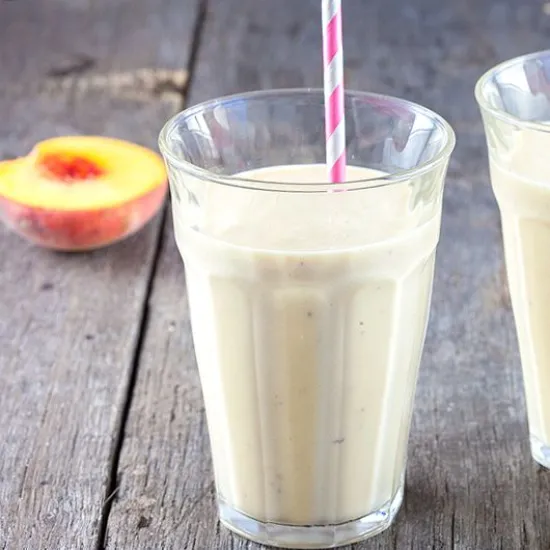 Recipe: Peach milkshake