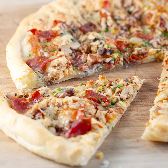 Recipe: Blue cheese and walnut puff pastry tart
