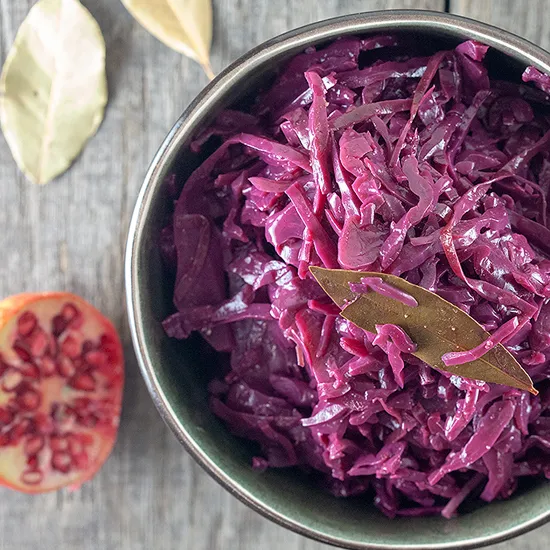 Recipe: Braised red cabbage with pomegranate juice